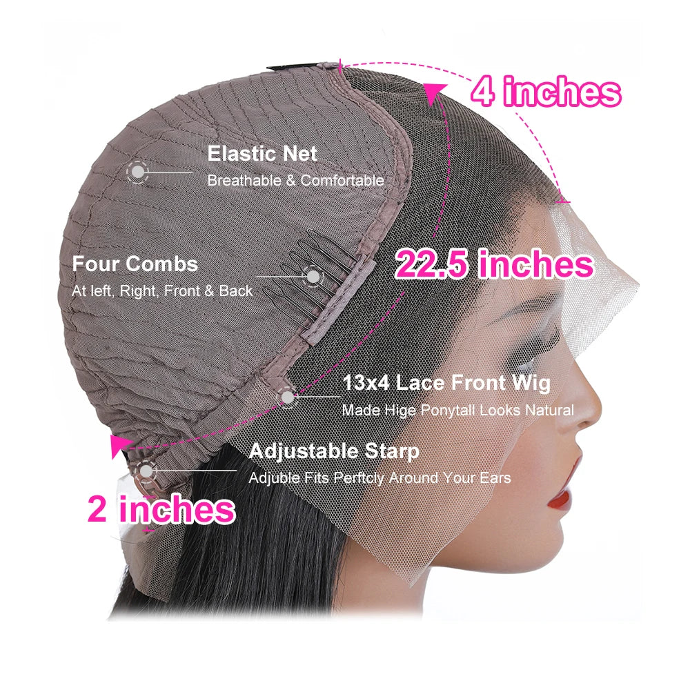 Body Wave 13x4 Lace Frontal Wig Glueless Wig Human Hair Body Wave Wig HD Lace Human Hair Lace Frontal Wig Brazilian Wigs On Sale