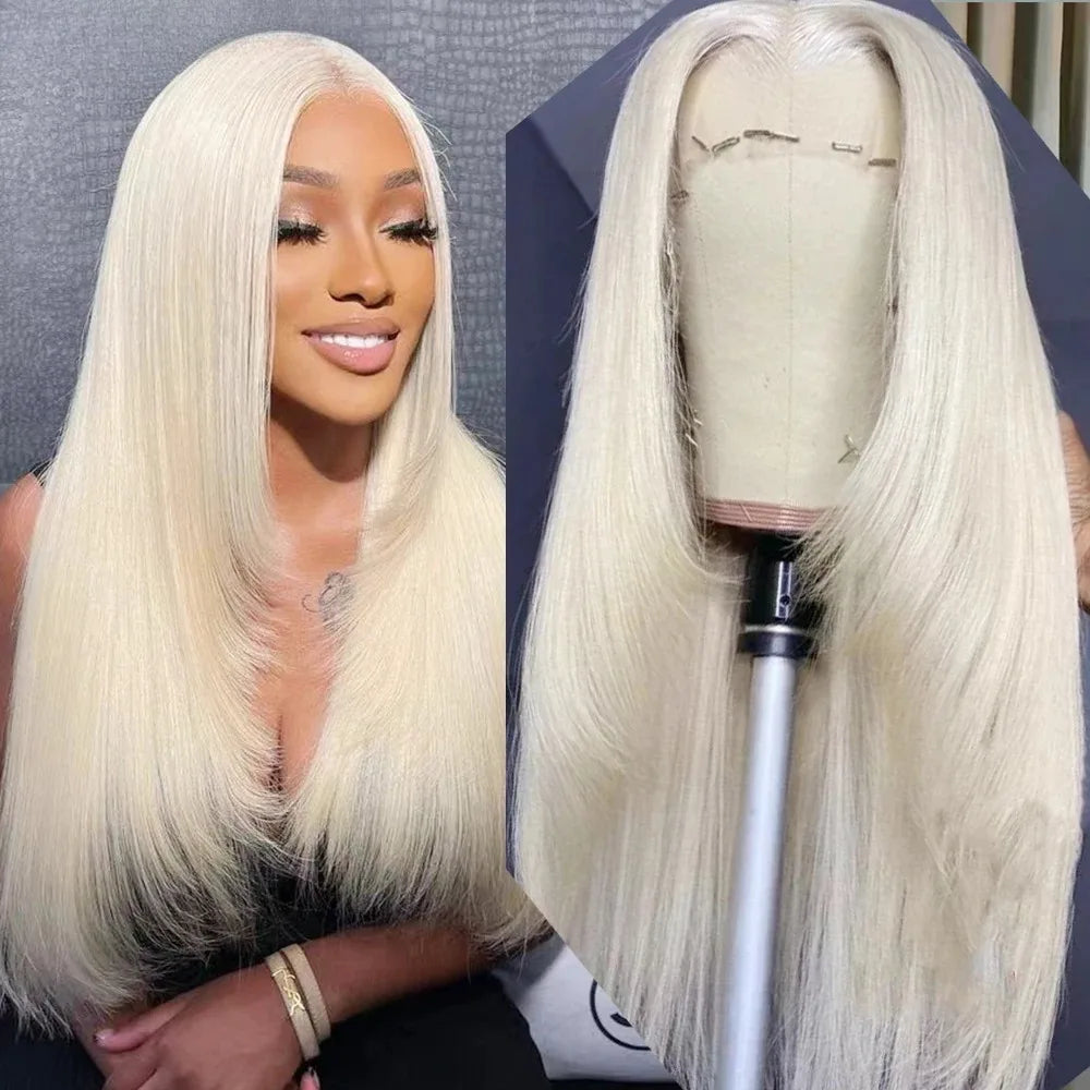 Burgundy Red Bone Straight Layered Cut Lace Front Wig 13x4 HD Lace Frontal Wig Synthetic Glueless Preplucked Ready To Wear