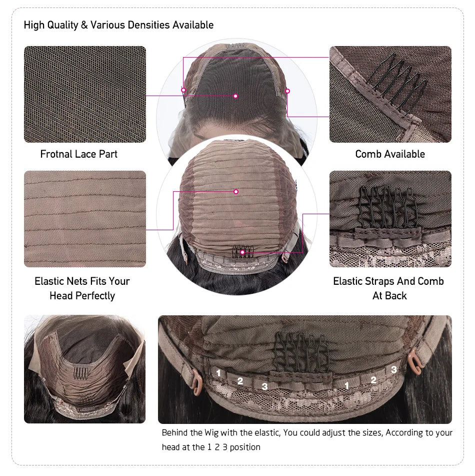 HD Transparent 13X4/13X6 Lace Front Human Hair Wigs for Women Pre Plucked Cynosure Brazilian Body Wave Lace Frontal Wig