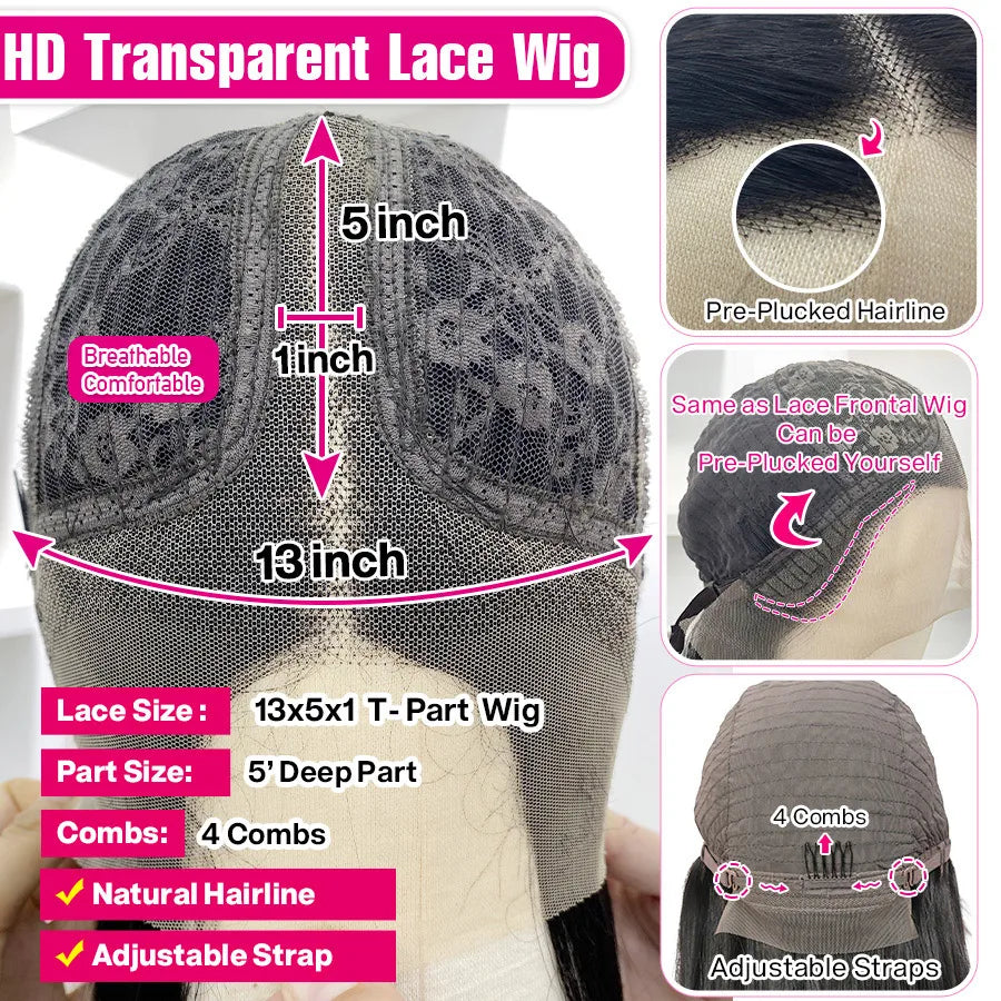 Straight Bob Human Hair Wigs 13X5X1 Lace Closure Bob Wigs Straight Short Bob Wig Cynosure Brazilian Lace Frontal Human Hair Wigs