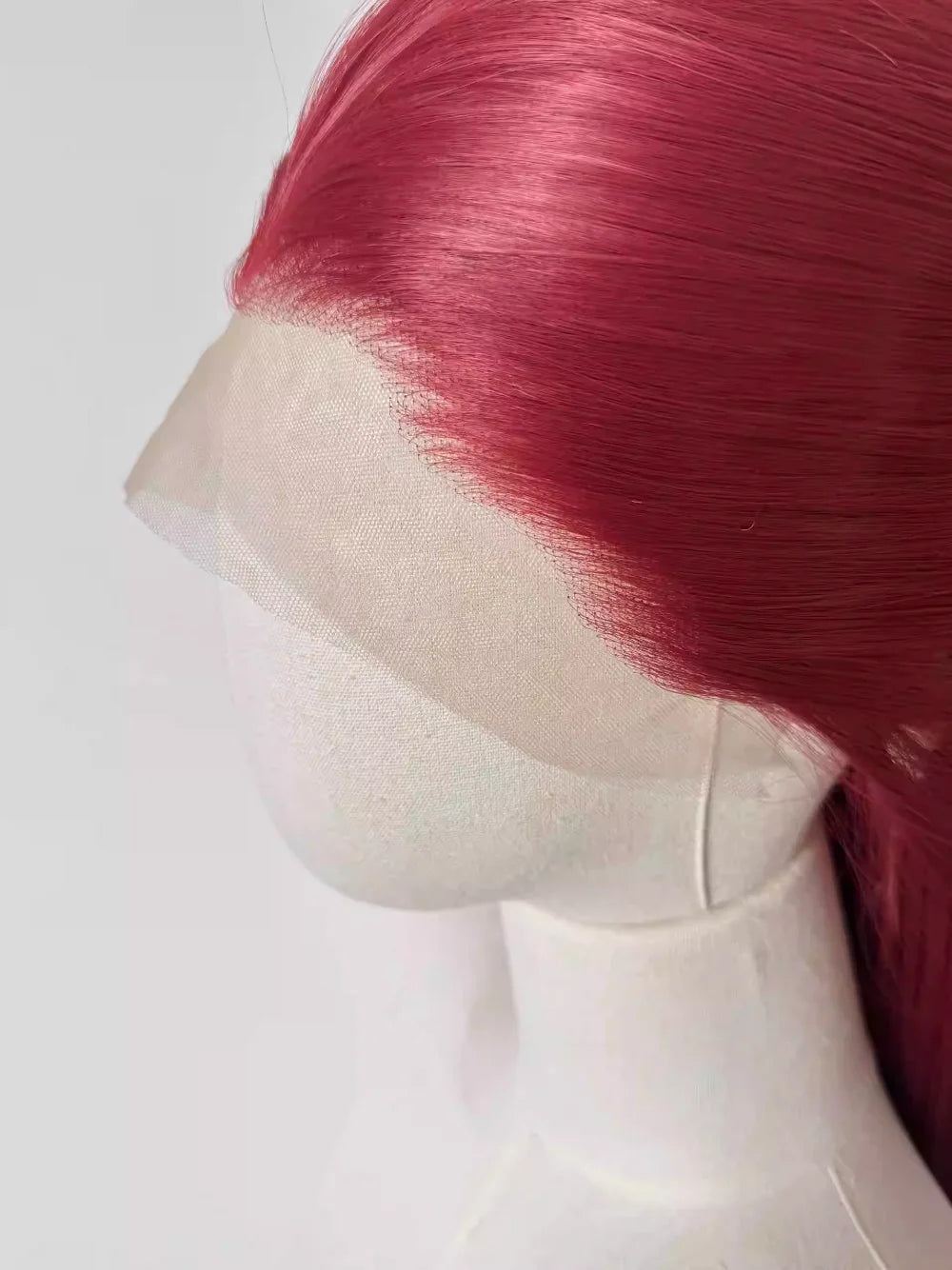 Red Wig 13x4 Straight Lace Front Wig 26inch Cosplay Wig High Temperature Resistant Fibers Synthetic Lace Wigs For Daily use