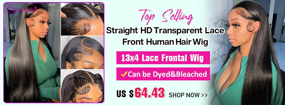 Cynosure Water Wave Lace Front Human Hair Wigs For Women PrePlucked 13x4/13x6 HD Transparent Lace Frontal Human Hair Wigs