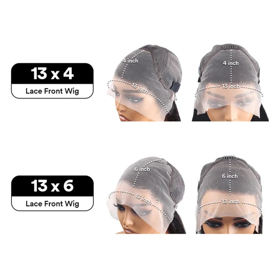 Chocolate Brown Lace Front Wigs Bone Straight Human Hair Wigs 13x4 13x6 Hd Lace Frontal Wig 30 Inch Lace Front Wig Human Hair