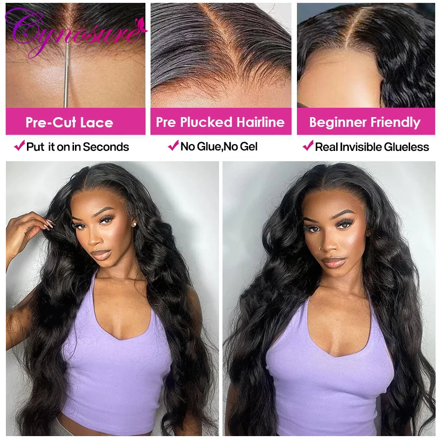 Cynosure Hair Wig 8x5 Glueless Human Hair Wigs Preplucked Brazilian Body Wave Lace FrontWig Human Hair For Women Ready To Wear