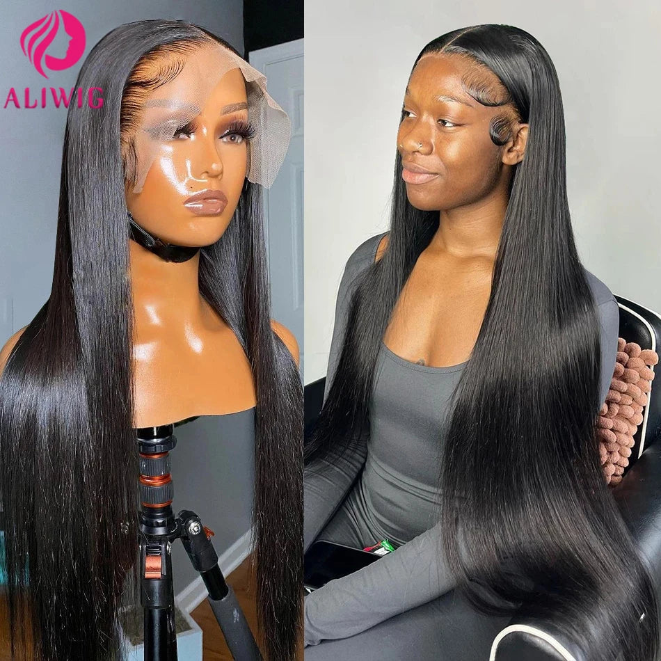 13x4 Double Drawn Bone Straight Vietnamese Human Hair Wigs 100% Woman 13x6 Transparent HD Lace Frontal Wigs Pre Plucked On Sale