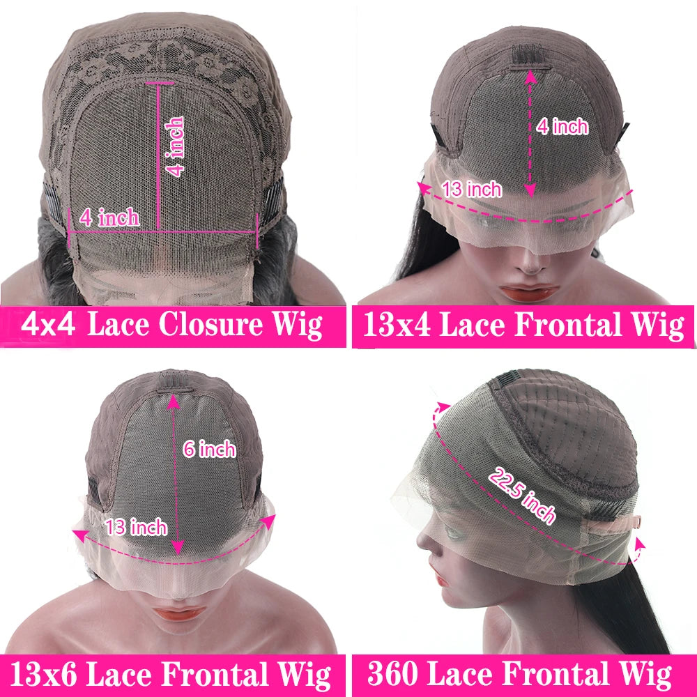 Bone Straight Lace Front Wig 100% Human Hair Wigs For Women Peruvian Human Hair Remy Transparent HD Lace Frontal Wig Pre Plucked