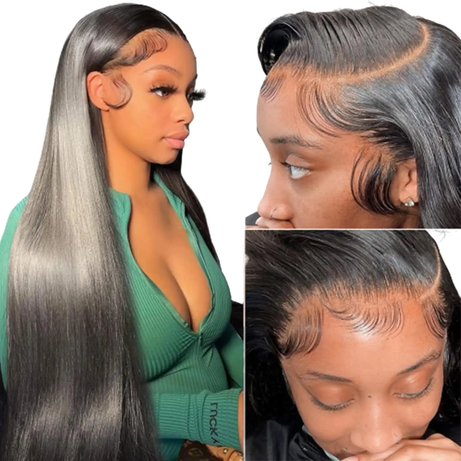 Straight Lace Front Wigs Human Hair 13x4 Hd Transparent Lace Front Human Hair Wigs for Black Women Brazilian Remy Hair 30 Inch
