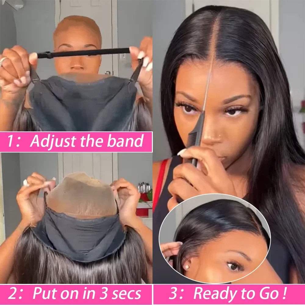 Straight Lace Front Wigs Human Hair 13x4 Hd Transparent Lace Front Human Hair Wigs for Black Women Brazilian Remy Hair 30 Inch