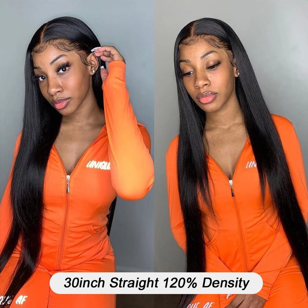 13x4 Double Drawn Bone Straight Vietnamese Human Hair Wigs 100% Woman 13x6 Transparent HD Lace Frontal Wigs Pre Plucked On Sale