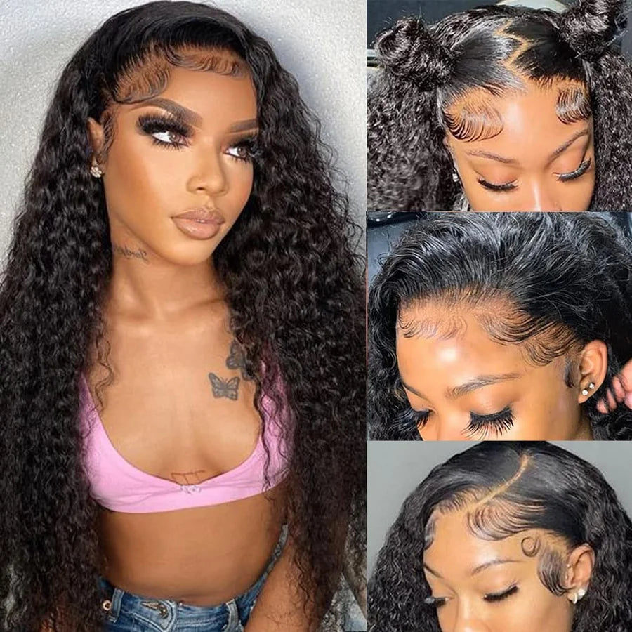 Deep Wave Frontal Wig 13x6 Hd Lace Curly Lace Front Human Hair Wig Deep Wave Wig Human Hair Human Hair Lace Frontal Wig On Sale