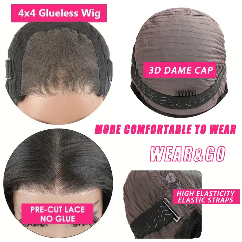 Bone Straight Lace Front Wigs 13x4 Transparent Lace Frontal Wigs Glueless Pre Plucked Lace Wigs Straight Human Hair for Women