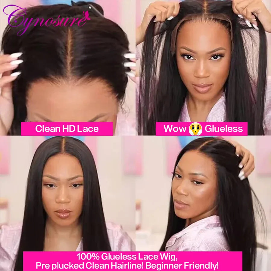 Cynosure Hair Wig 8x5 Glueless Human Hair Wigs Preplucked Brazilian Straight Lace Frontal Wig Human Hair For Women Ready To Wear