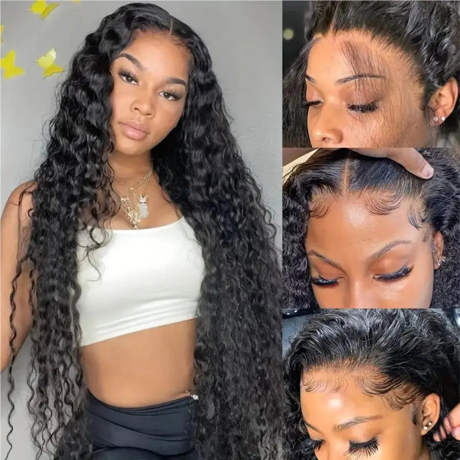 Deep Wave Frontal Wig 13x6 Hd Lace Curly Lace Front Human Hair Wig Deep Wave Wig Human Hair Human Hair Lace Frontal Wig On Sale