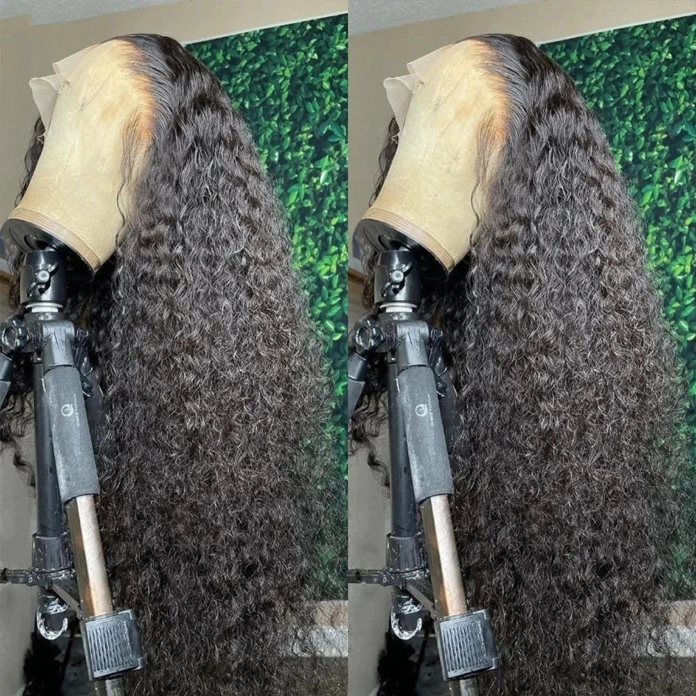 Deep Curly HD Lace wig 13x6 Human Hair 250 Density Glueless Wig Human Hair Ready to Wear HD 13X4 Lace Frontal Wig Preplucked