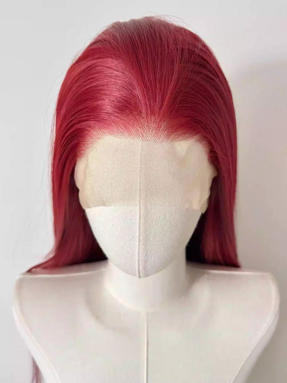 Red Wig 13x4 Straight Lace Front Wig 26inch Cosplay Wig High Temperature Resistant Fibers Synthetic Lace Wigs For Daily use