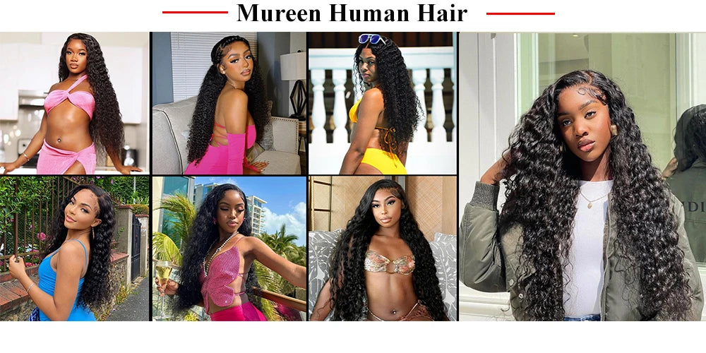 250% Density Water Wave 13x6 Lace Frontal Wig Human Hair Deep Wave Curly 13x4 Full Lace Front Wig For Women Human Hair Wigs