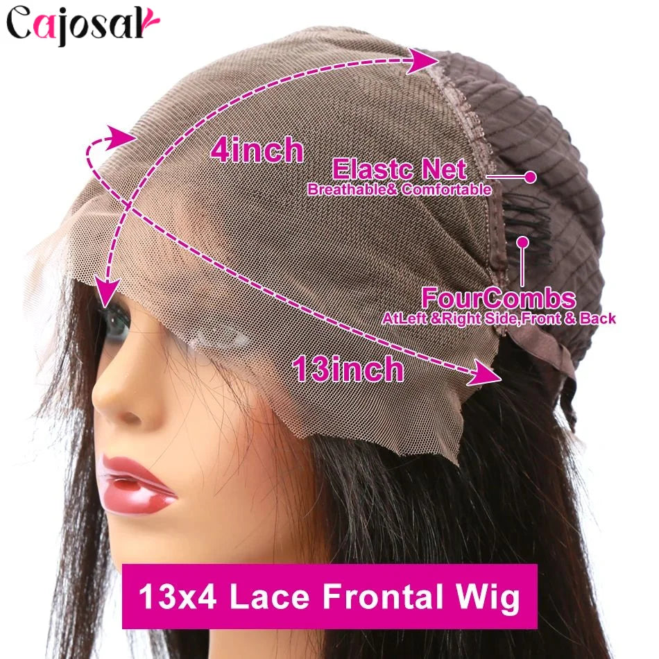 360 Full Lace 250% 13x6 HD Lace Frontal Wig 13x4 Frant Silky Body Wave Curly Remy Human Hair Dark Black Glueless Pre Plucked