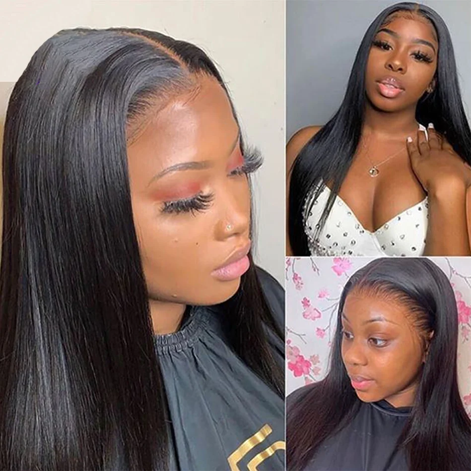 13x4 Double Drawn Bone Straight Vietnamese Human Hair Wigs 100% Woman 13x6 Transparent HD Lace Frontal Wigs Pre Plucked On Sale