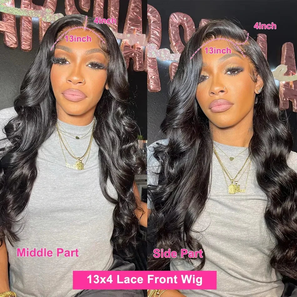 30 Inches Glueless Wigs Human Hair Pre Cut Wear To Go Lace Front Wig Brazilian Body Wave Human Hair Wigs For Women Beginner