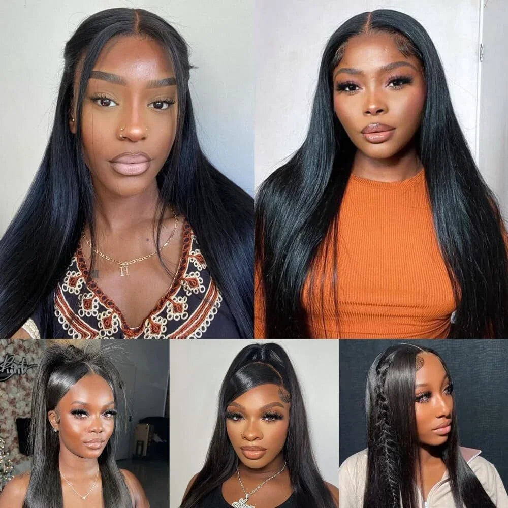 Straight Lace Front Wigs Human Hair 13x4 Hd Transparent Lace Front Human Hair Wigs for Black Women Brazilian Remy Hair 30 Inch