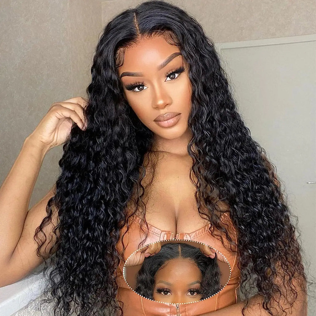 Deep Wave Frontal Wig 13x6 Hd Lace Curly Lace Front Human Hair Wig Deep Wave Wig Human Hair Human Hair Lace Frontal Wig On Sale