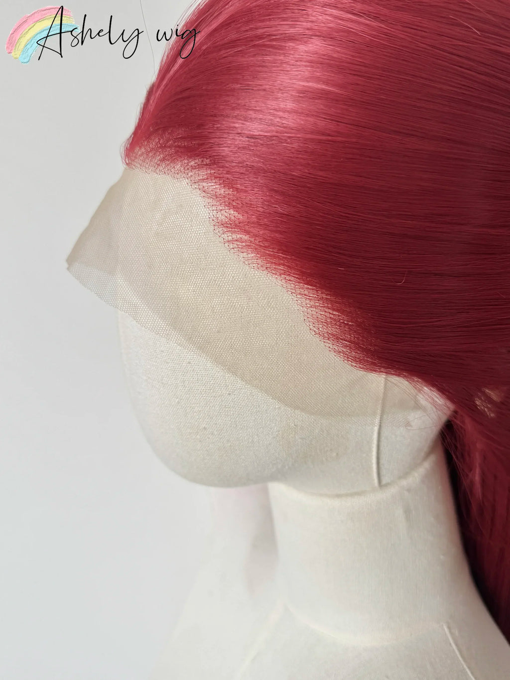 Red Wig 13x4 Straight Lace Front Wig 26inch Cosplay Wig High Temperature Resistant Fibers Synthetic Lace Wigs For Daily use