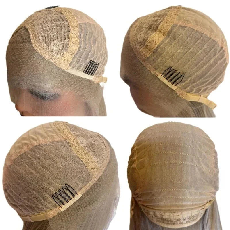 Red Wig 13x4 Straight Lace Front Wig 26inch Cosplay Wig High Temperature Resistant Fibers Synthetic Lace Wigs For Daily use