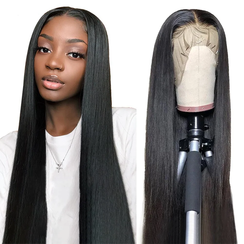 13x4 Double Drawn Bone Straight Vietnamese Human Hair Wigs 100% Woman 13x6 Transparent HD Lace Frontal Wigs Pre Plucked On Sale