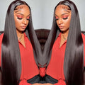 Bone Straight Lace Front Wigs 13x4 Transparent Lace Frontal Wigs Glueless Pre Plucked Lace Wigs Straight Human Hair for Women