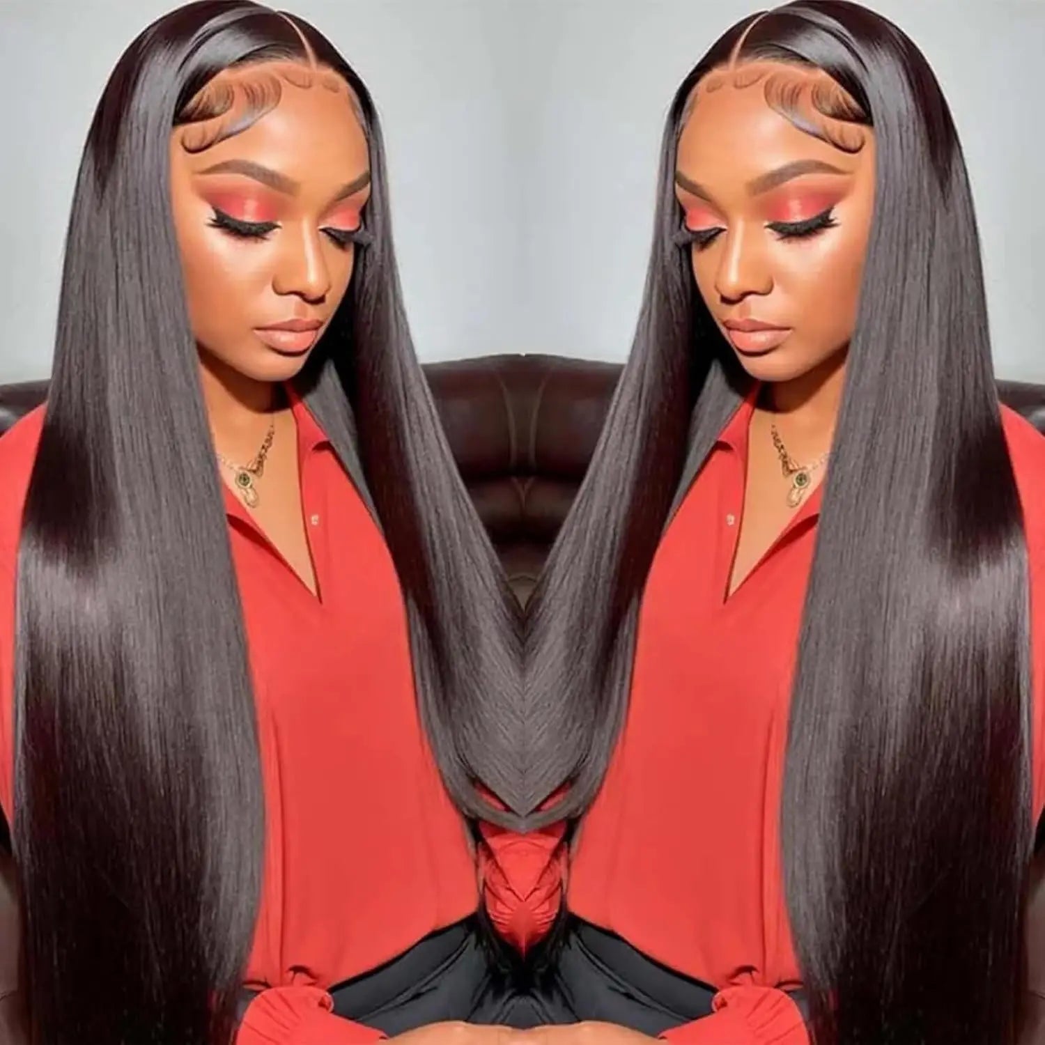 Bone Straight Lace Front Wigs 13x4 Transparent Lace Frontal Wigs Glueless Pre Plucked Lace Wigs Straight Human Hair for Women