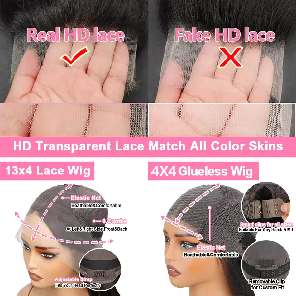 Body Wave Lace Front Wig Human Hair 13x6 HD Lace Chocolate Brown Human Hair Wig Upgrade Ready to Wear 4x4 13x4 Lace Glueless Wig