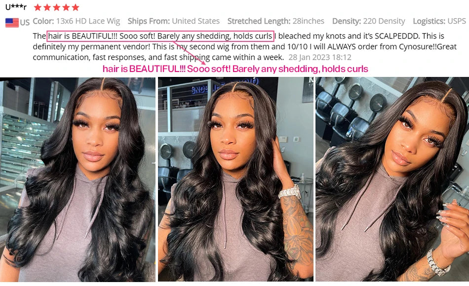Cynosure 13x4 HD Transparent Lace Front Human Hair Wigs For Women 13x6 Brazilian Straight Pre Plucked Frontal Wig With Baby Hair
