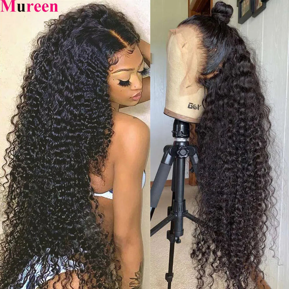 250% Density Water Wave 13x6 Lace Frontal Wig Human Hair Deep Wave Curly 13x4 Full Lace Front Wig For Women Human Hair Wigs