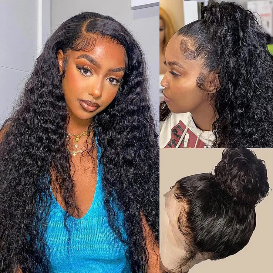 Deep Wave Frontal Wig 13x6 Hd Lace Curly Lace Front Human Hair Wig Deep Wave Wig Human Hair Human Hair Lace Frontal Wig On Sale