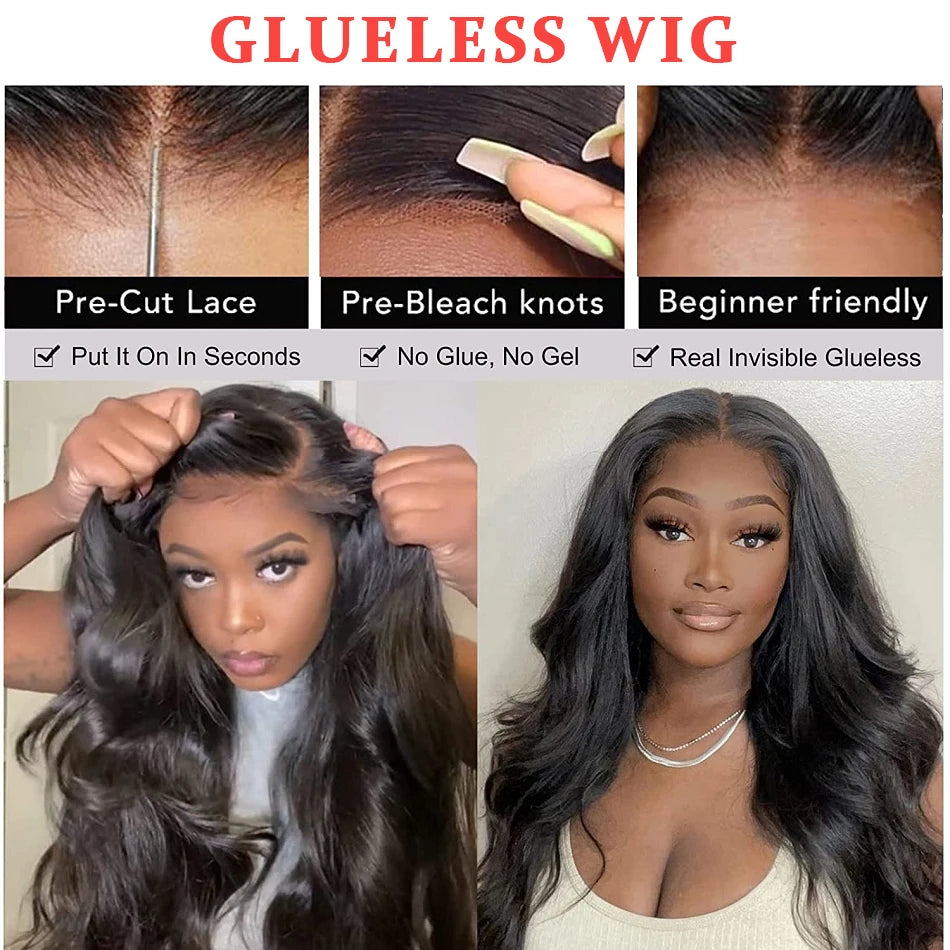 Body Wave 13x4 Lace Frontal Wig Glueless Wig Human Hair Body Wave Wig HD Lace Human Hair Lace Frontal Wig Brazilian Wigs On Sale