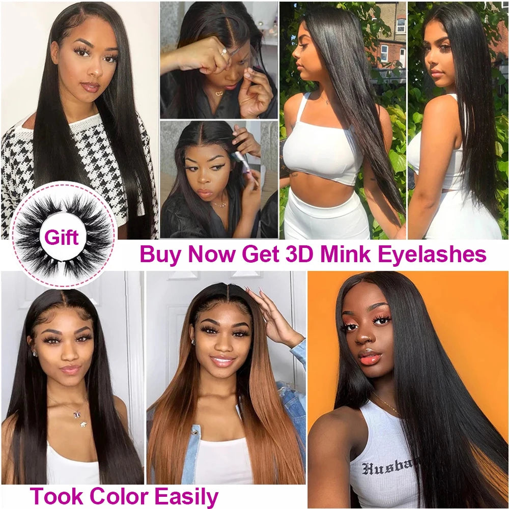 Brazilian Super Double Drawn Bone Straight 13x4 Transparent Lace Front Wigs Cheap Quality Wig Vietnamese Human Hair On Promotion