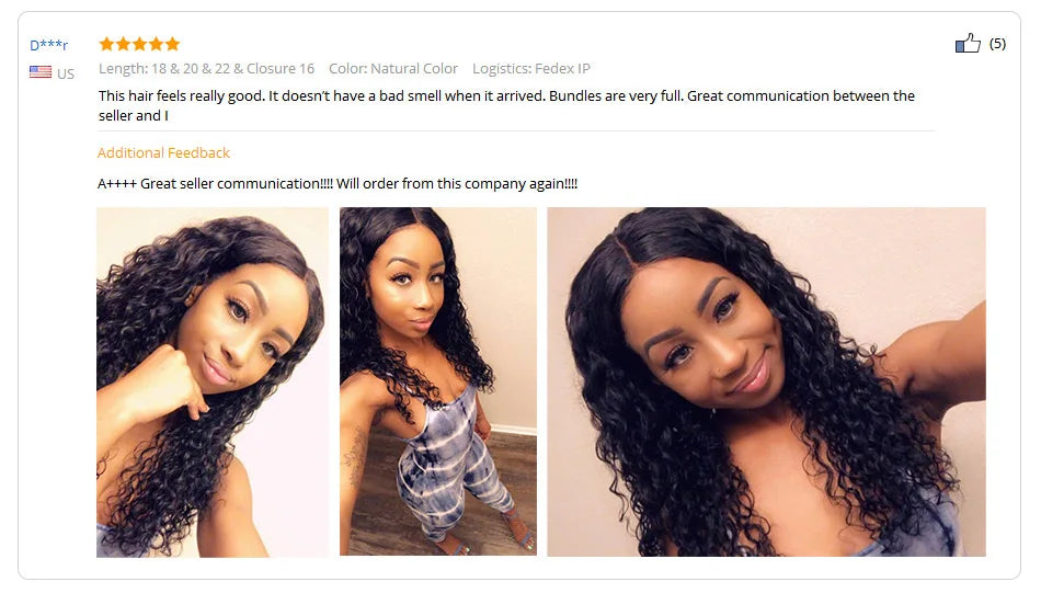 Cynosure Human Hair Water Wave Bundles with Closure Double Weft Brazilian Hair Weave 3 Bundles With Closure Remy