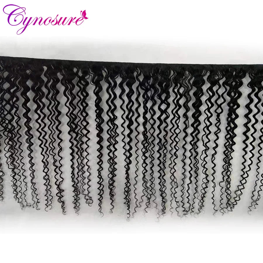 Cynosure Afro Kinky Curly Weave Human Hair 3 Bundles Natural Black Brazilian Hair Weave Bundles 8''-28'' Remy Hair