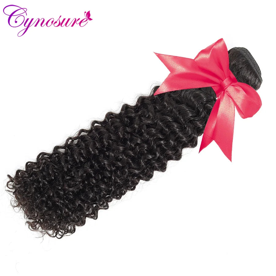 Cynosure Afro Kinky Curly Weave Human Hair 3 Bundles Natural Black Brazilian Hair Weave Bundles 8''-28'' Remy Hair